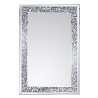 24 pouces rectangulaire suspendu à pleine longueur miroir salle de bains avec MDF arrière-planche