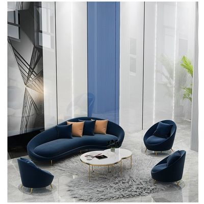 Chaise de réception avec taille personnalisée et canapé en velours à trois places