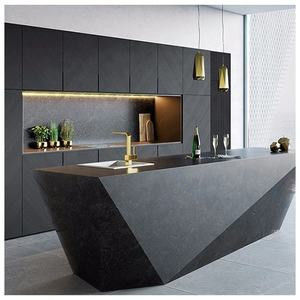 Tableau de mélamine Armoires de cuisine préfabriquées Unités de verre modulaire