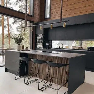 Armoires de cuisine en mélamine modulaire supérieure