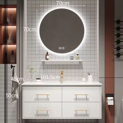 Armoires de salle de bain à miroirs LED Salle de bain vanité Armoire Evier de salle de bain