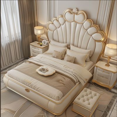 Meubles de chambre à coucher pour la maison, lit king size, design moderne, lits doubles de luxe avec tailles personnalisées