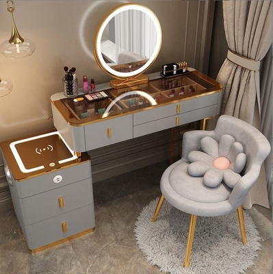 Meubles intelligents modernes simples multifonctionnels table de rechange de princesse armoire de côté vanité avec miroir chaise table intelligente