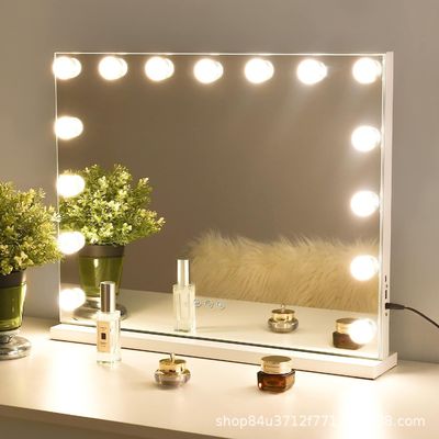 15 ampoules LED à faible intensité au toucher à l'odeur hollywoodienne Table à manger miroir éclairé Idéal pour le quotidien