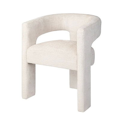 Chaise Sherpa en bois blanc écologique pour salle à manger