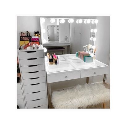 Table à manger avec miroir de Hollywood réglable