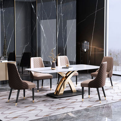 OEM Table à manger noire Marbre Onyx Meubles modernes