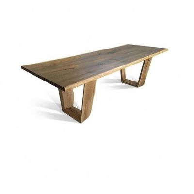 Économie d'espace Table de salle à manger oblong Rectangle en bois personnalisé