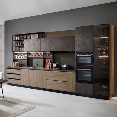 Tableau de mélamine Armoires de cuisine préfabriquées Mobilier mural