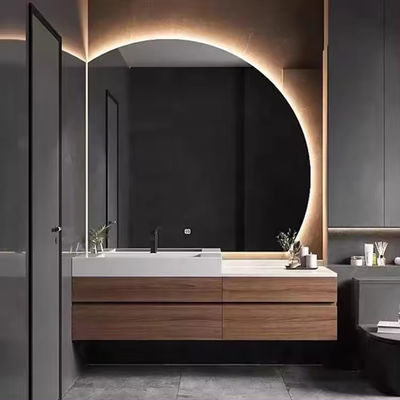 En contreplaqué, salle de bains moderne Vanité, évier de toilette unique de 60 pouces.