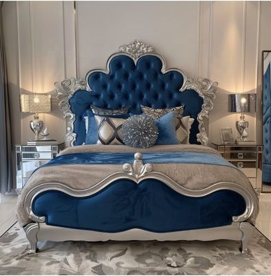 Élégance meubles de chambre classique ensemble avec tête de miroir de taille King et le matériau moderne MDF