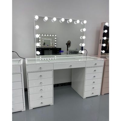 Y emballage table de dressing moderne avec miroir lumineux chambre à coucher vanité maquillage bureau miroirs à LED ensemble tiroirs vestiaires