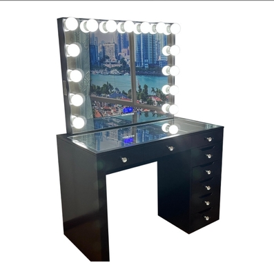 Coiffeuses de chambre à coucher américaines, table de maquillage, coiffeuse avec miroir, coiffeuse cosmétique pour filles