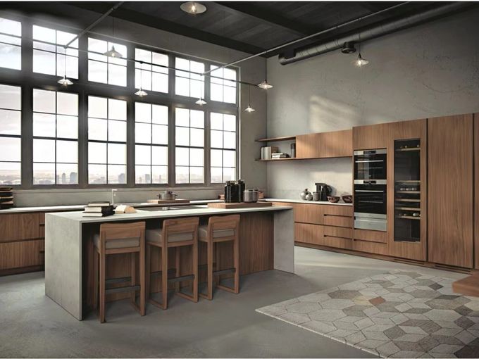 Armoires de cuisine en mélamine modulaire supérieure 1