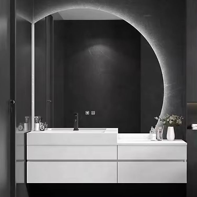 En contreplaqué, salle de bains moderne Vanité, évier de toilette unique de 60 pouces. 1