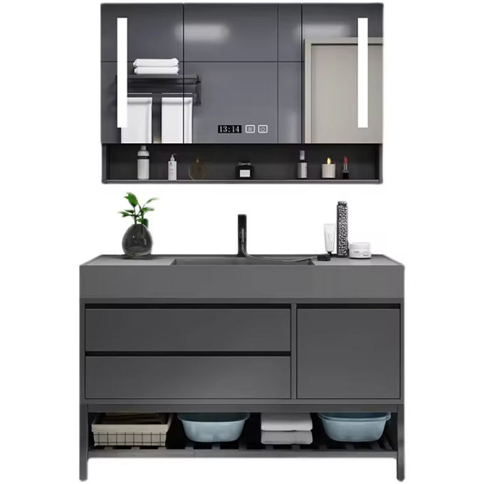 Cabinet de salle de bain rectangulaire de 30 pouces 0